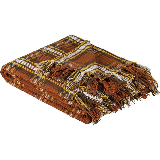 Fall Plaid Throw