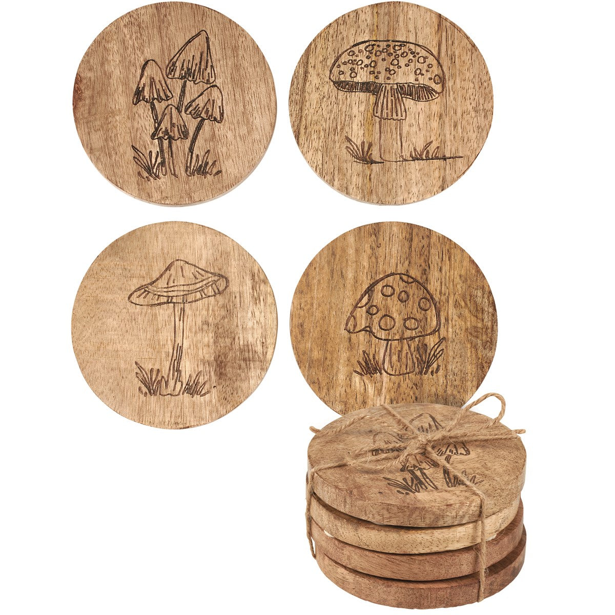 Mushrooms Coaster Set