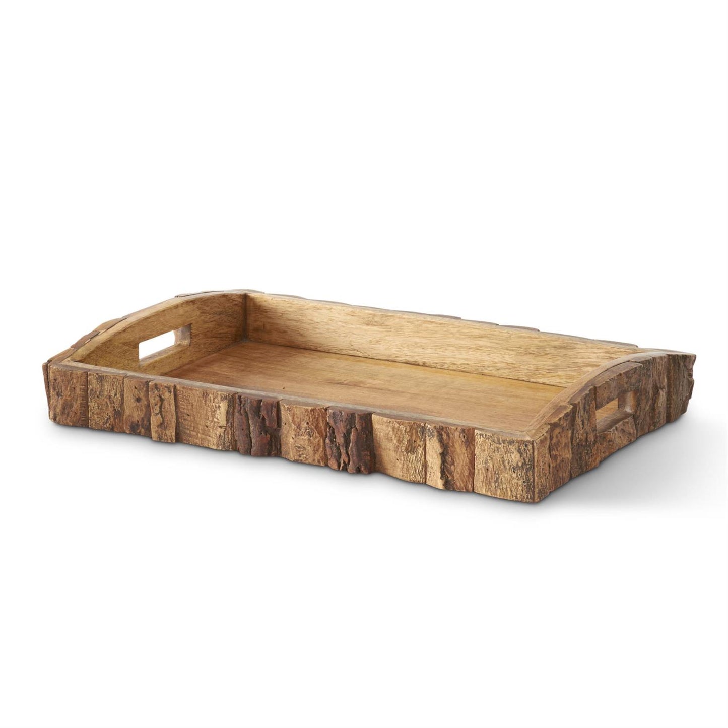 Bark Edged Wood Nesting Trays