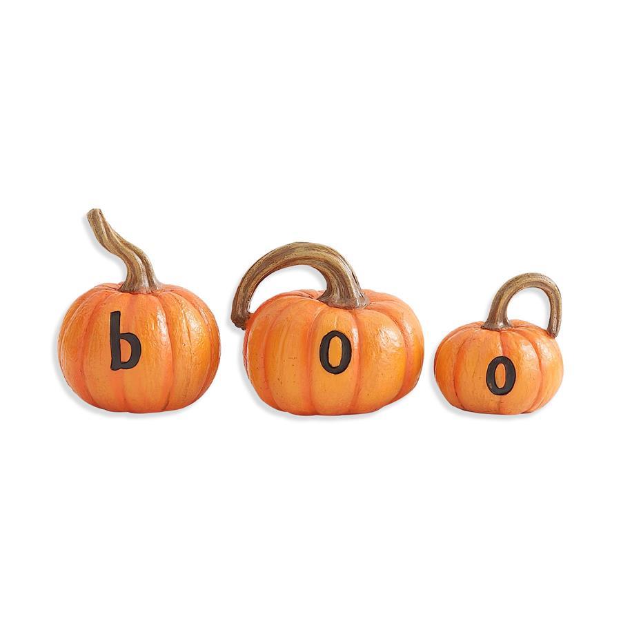 Orange "BOO" Pumpkins