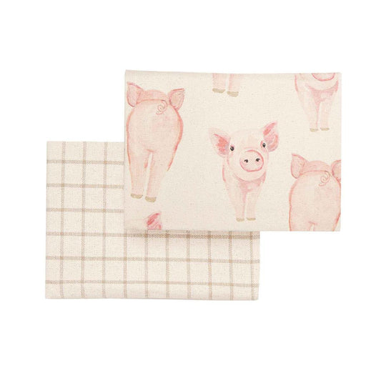 Farm Animal Towel Set Pig