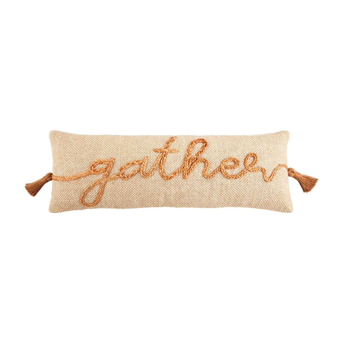 Gather Jute Long Pillow