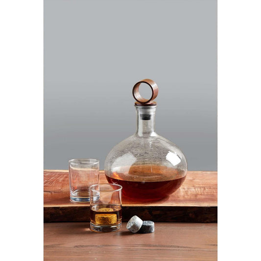 Textured Glass Decanter