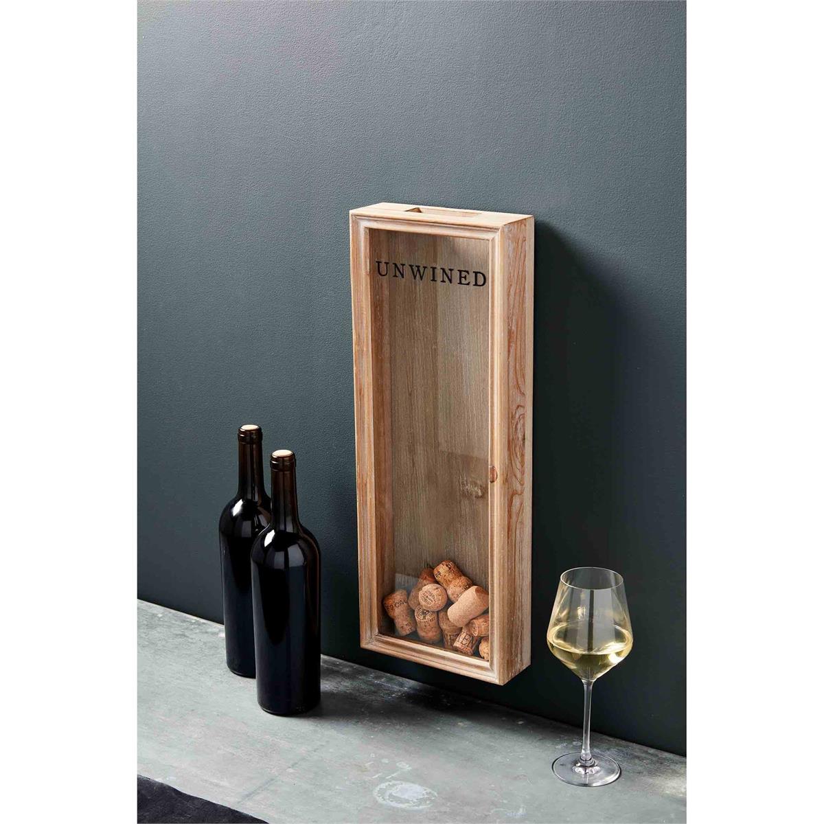 Tall Wood Unwined Cork Display