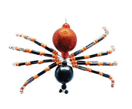 Handmade Glass Beaded Metal Spider