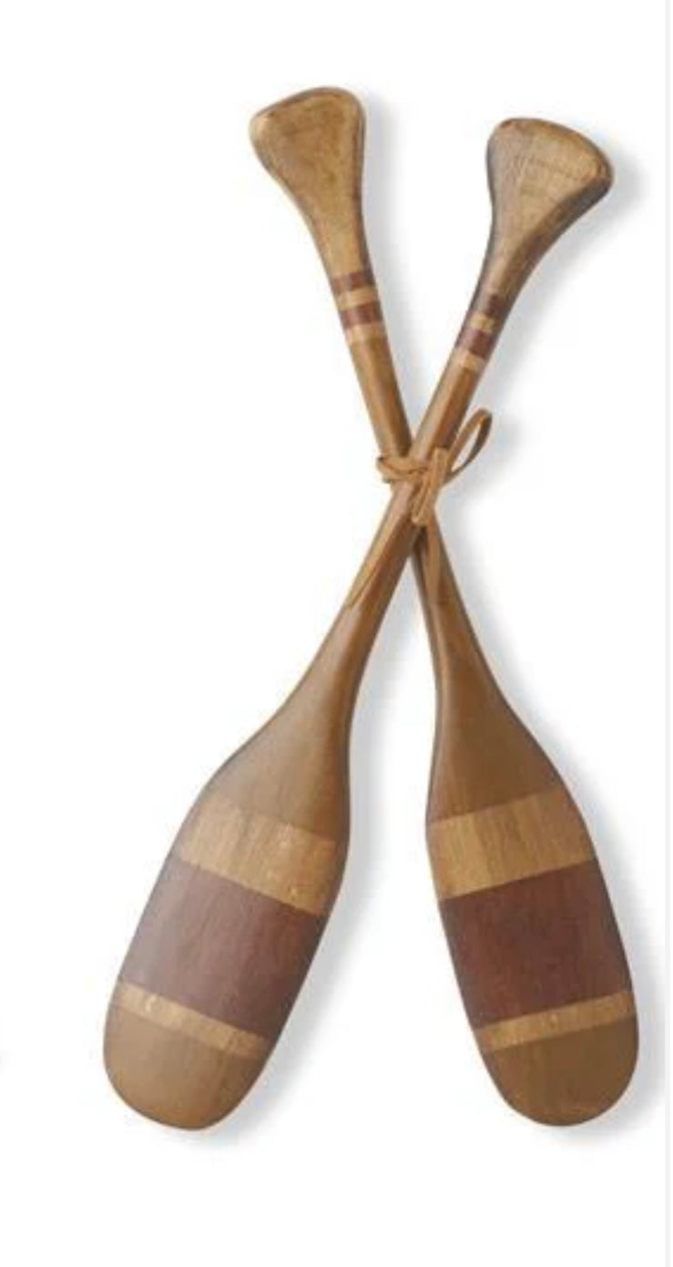 Pair of Tied Wooden Paddles