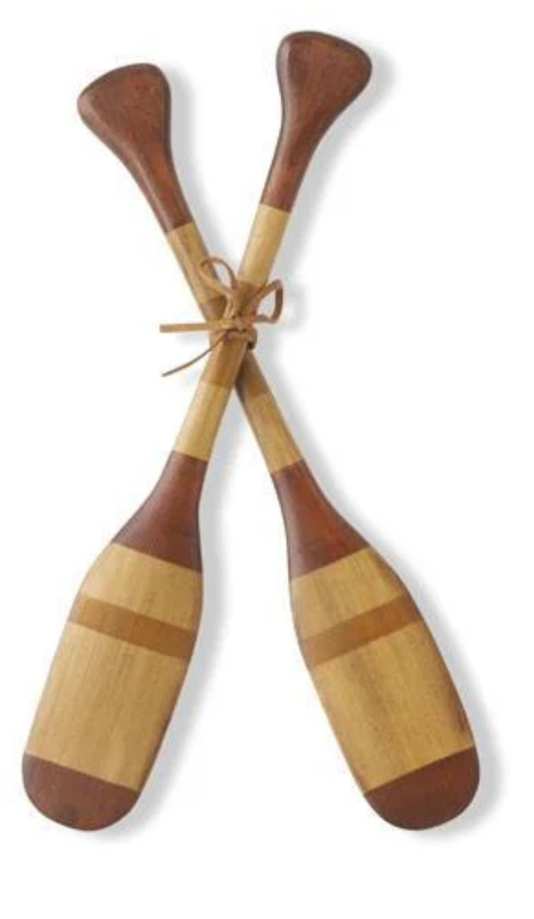 Pair of Tied Wooden Paddles