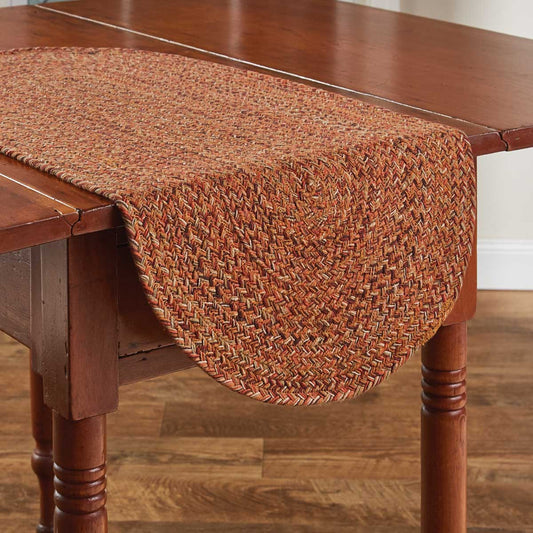 Allspice Braided Table Runner 15x54