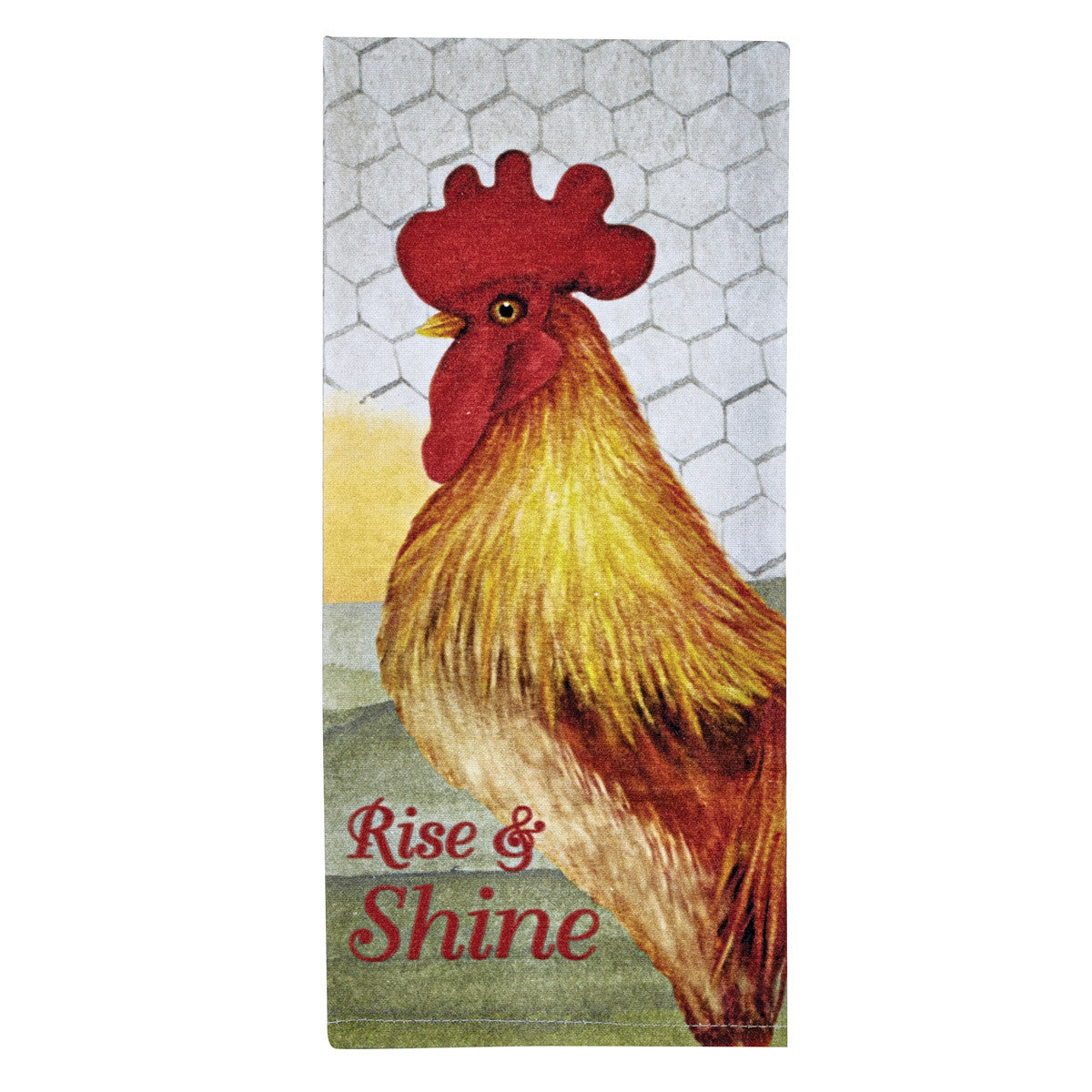 Rise and Shine Printed Dish Towel